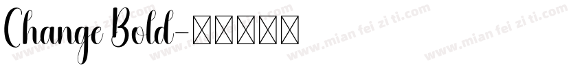 Change Bold字体转换